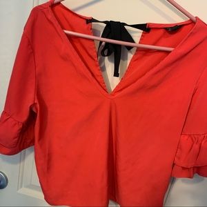 Red top shop shirt